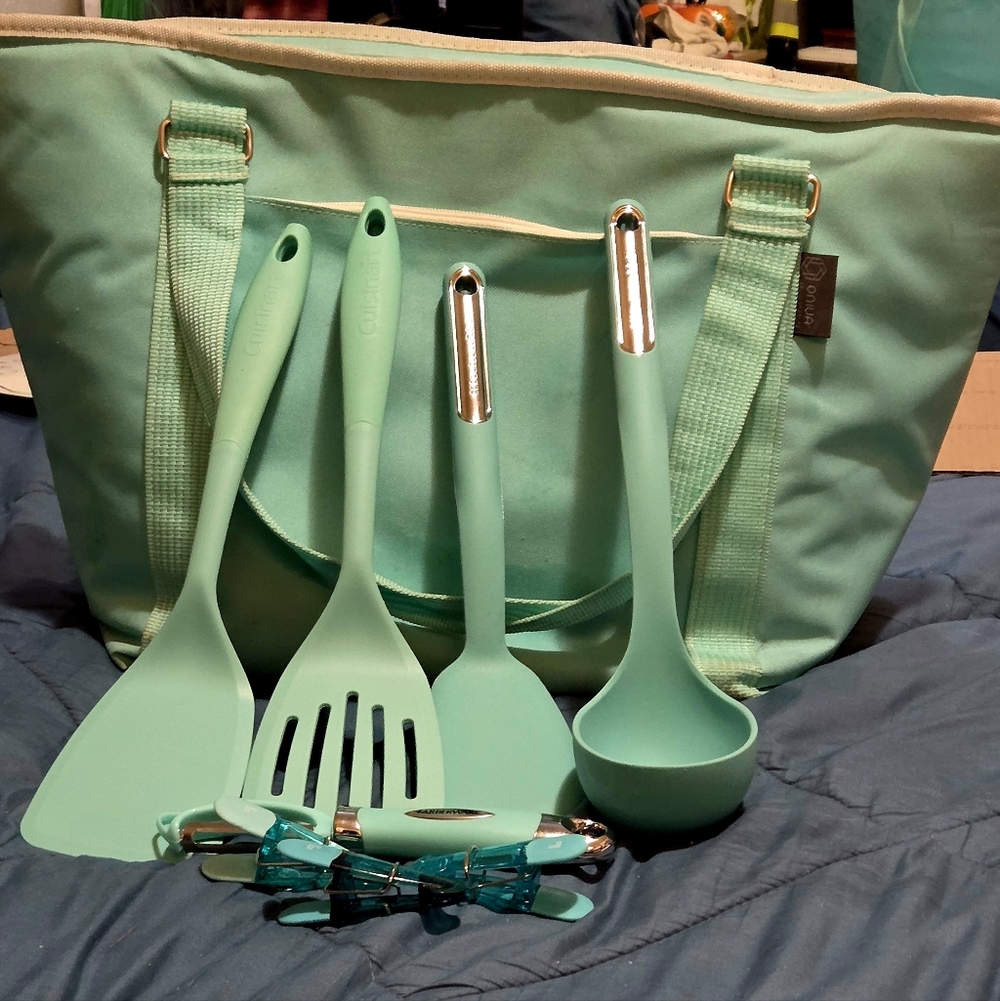 Mint Green Kitchen Utensil Set
